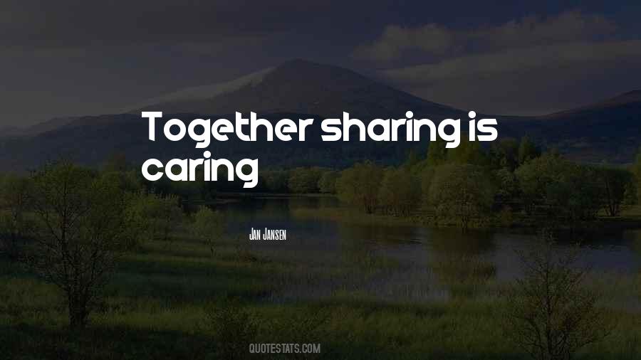 Sayings About Sharing And Caring #812648