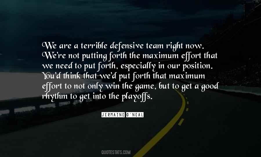 Sayings About Team Effort #617797