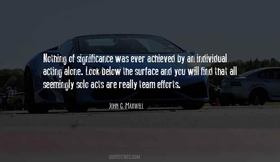 Sayings About Team Effort #939111