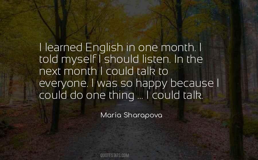 Sayings About English Month #551479