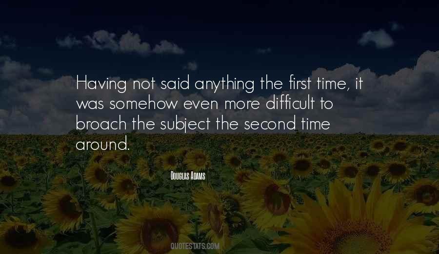 Sayings About Second Time #1164807