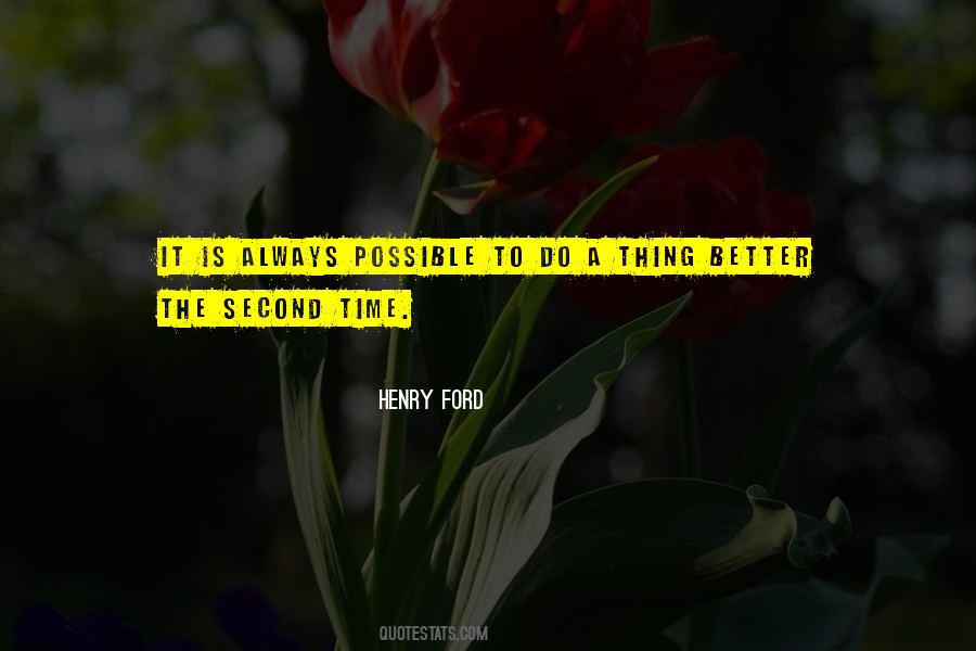 Sayings About Second Time #917678