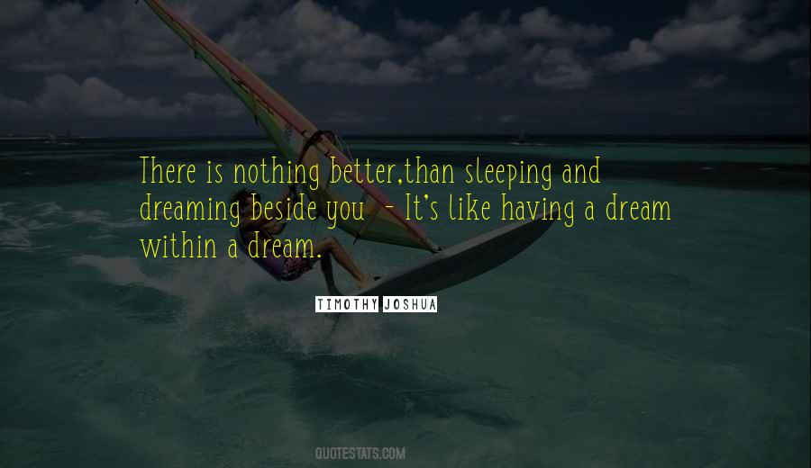 Sayings About Sleeping And Dreaming #873189