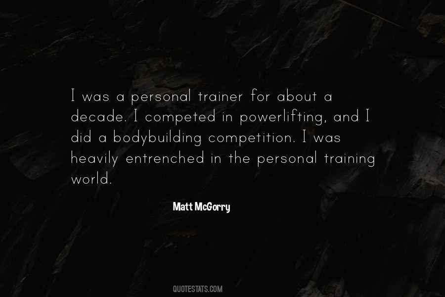 Sayings About Personal Training #188307