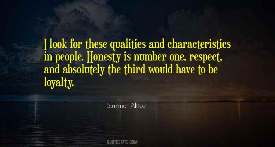 Sayings About Respect And Honesty #1328895