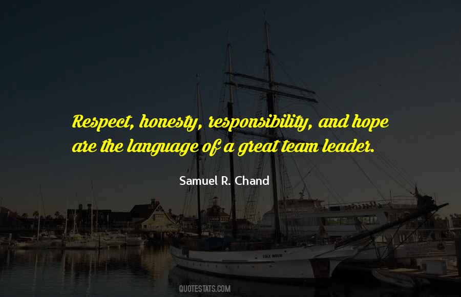 Sayings About Respect And Honesty #607793