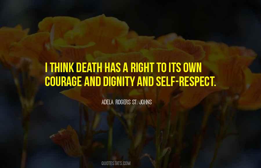 Sayings About Respect And Dignity #594079