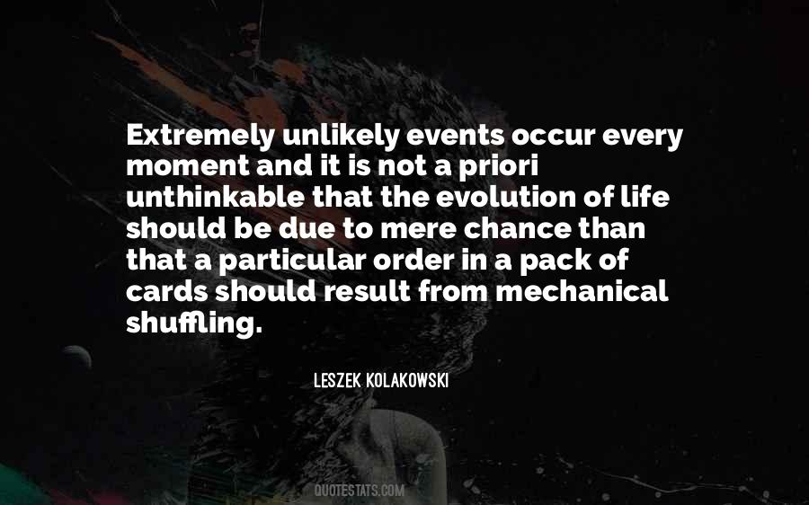 Sayings About Unlikely Events #1171250