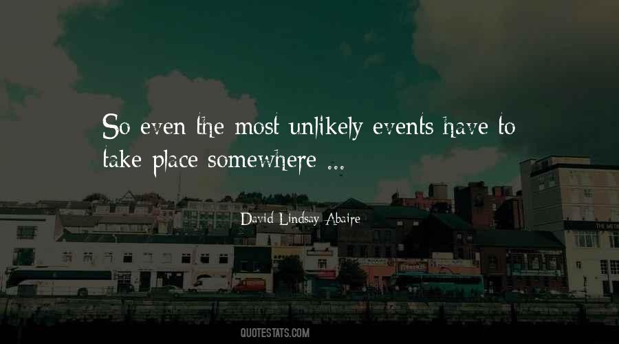 Sayings About Unlikely Events #444372