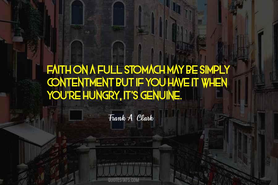 Sayings About A Full Stomach #938367