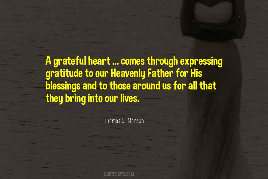 Sayings About A Grateful Heart #301229