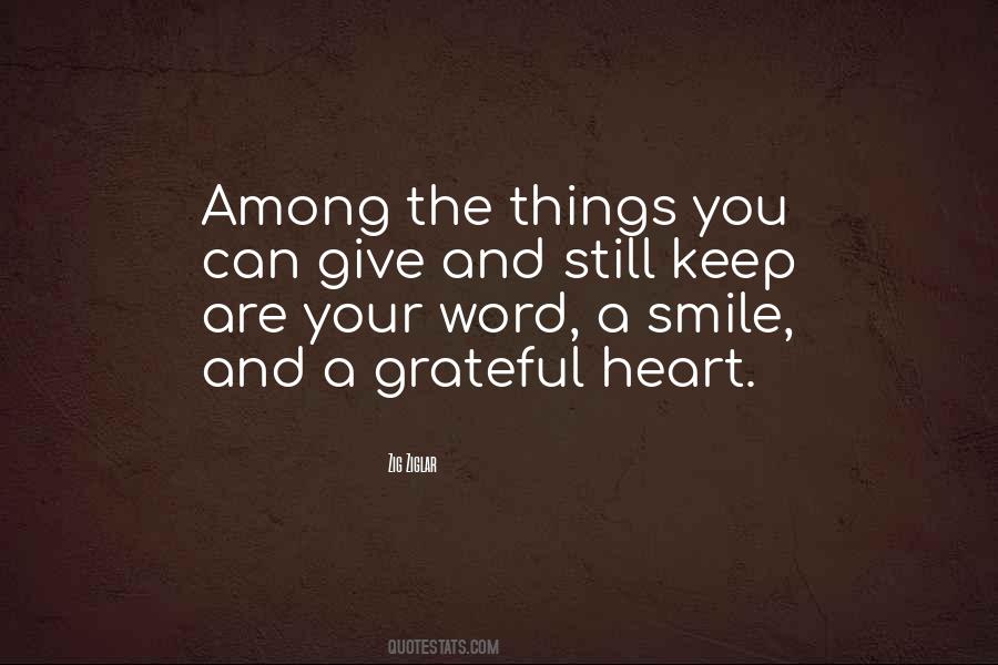 Sayings About A Grateful Heart #558720