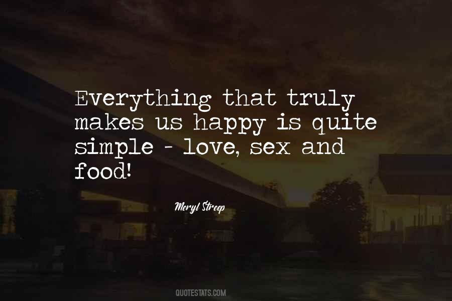 Quotes About Simple Food #1600480