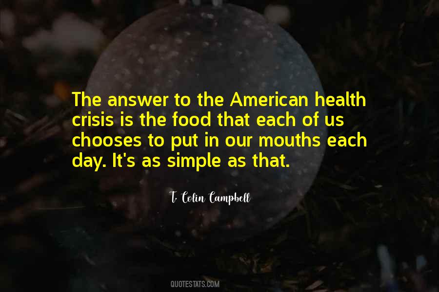 Quotes About Simple Food #653303