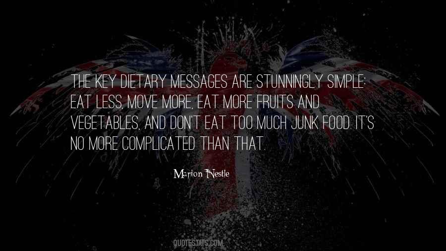 Quotes About Simple Food #925726