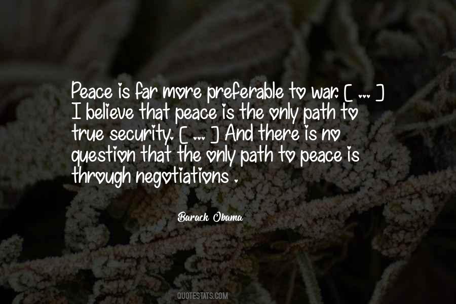 Sayings About Peace And Security #243990