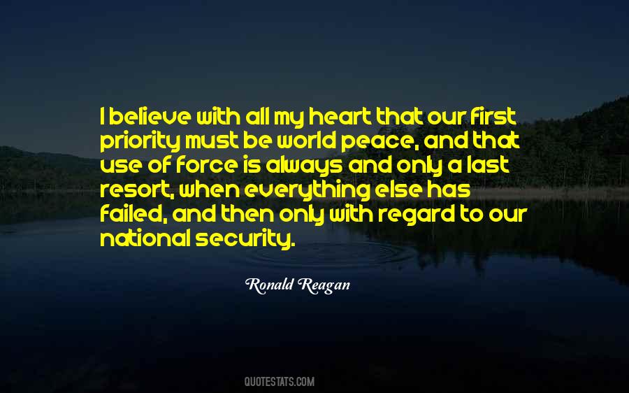 Sayings About Peace And Security #297091