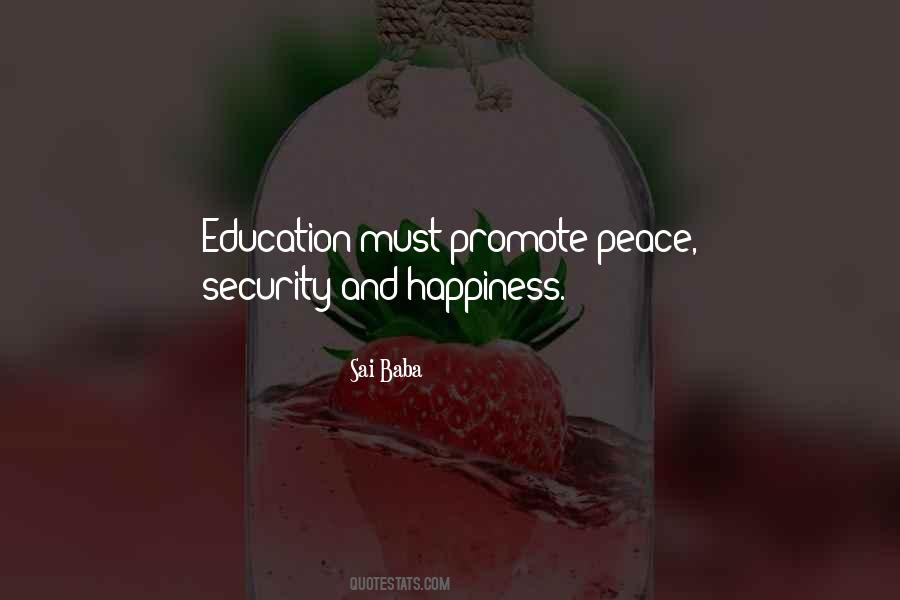 Sayings About Peace And Security #310670