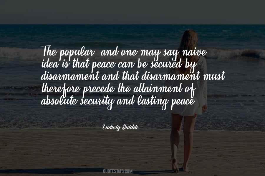 Sayings About Peace And Security #355678