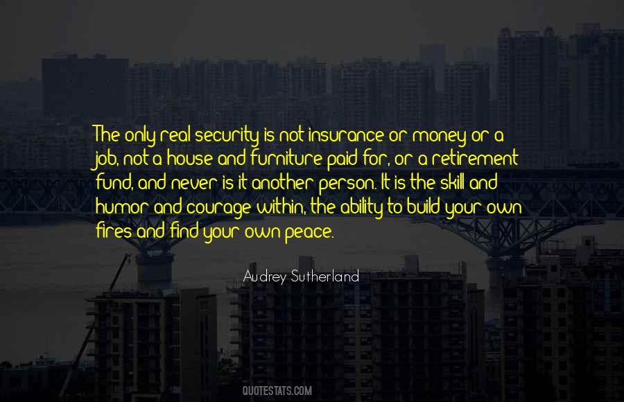 Sayings About Peace And Security #653047