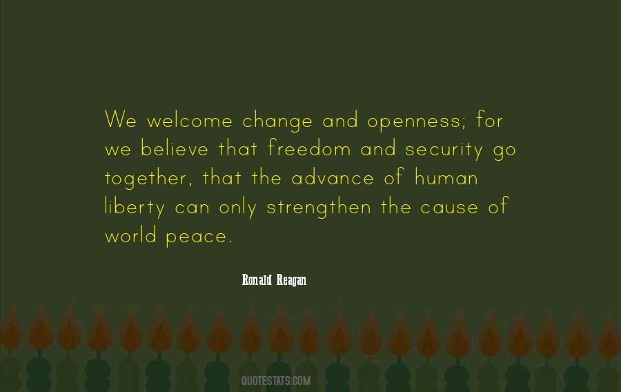 Sayings About Peace And Security #8699