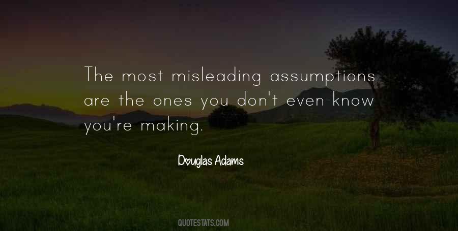 Sayings About Making Assumptions #1444306
