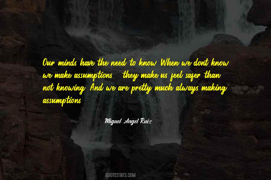 Sayings About Making Assumptions #609337