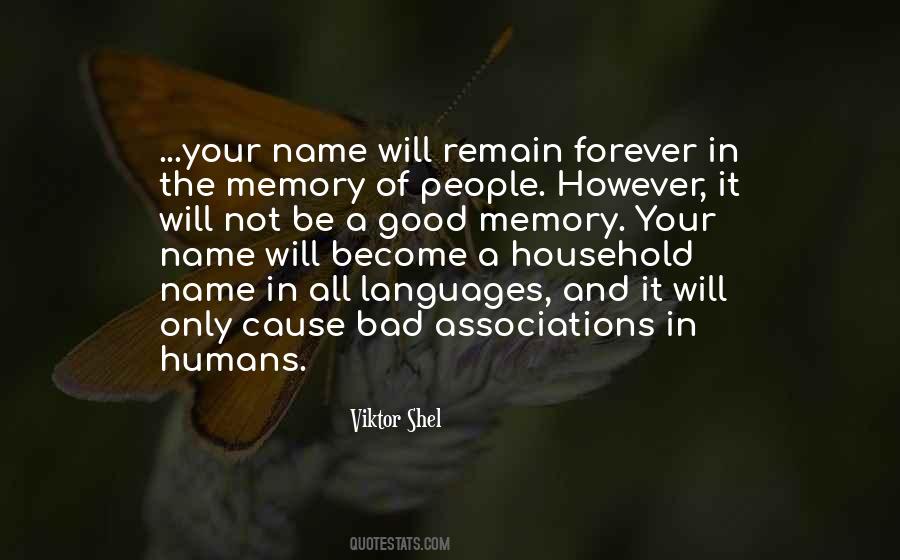 Sayings About Bad Memory #923657