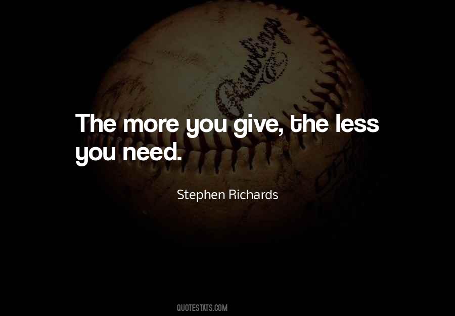 Sayings About Giving More #3131