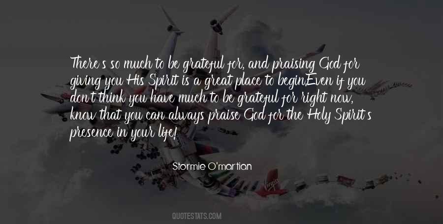 Sayings About Giving Praise #1324265