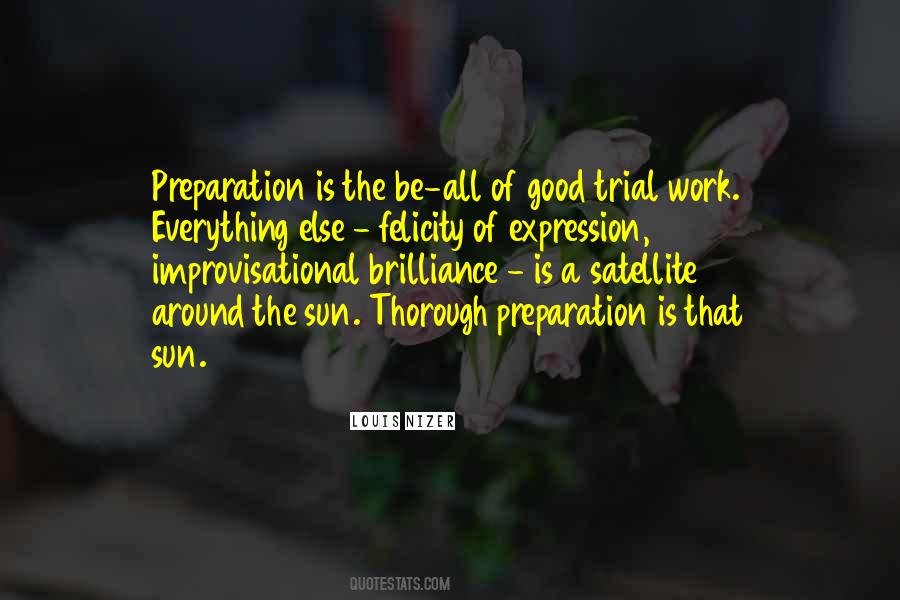 Sayings About Good Preparation #1225121
