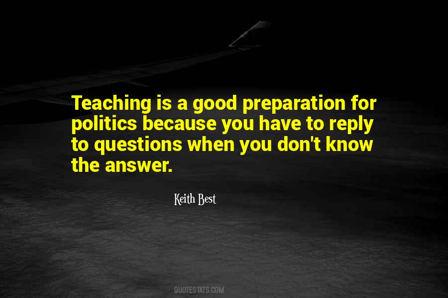 Sayings About Good Preparation #1671283