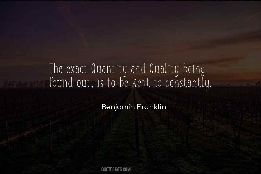 Sayings About Quality And Quantity #437671