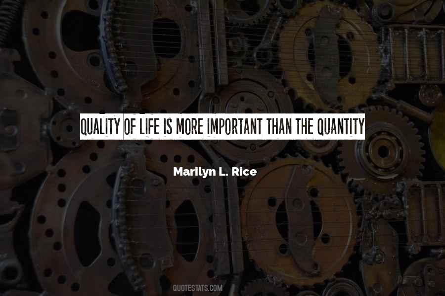 Sayings About Quality And Quantity #721025