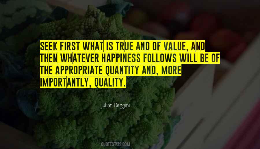 Sayings About Quality And Quantity #946150