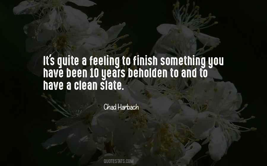 Sayings About A Clean Slate #1133857