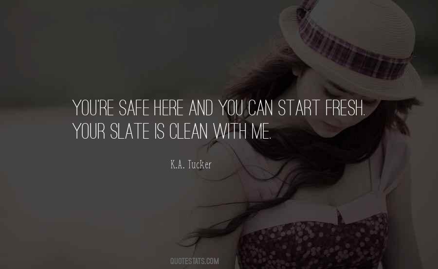 Sayings About A Clean Slate #1749681
