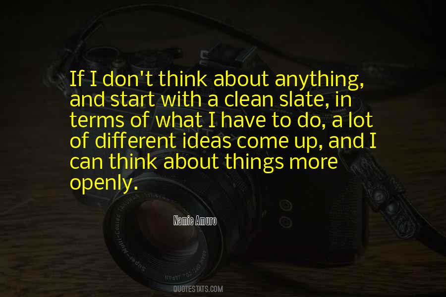 Sayings About A Clean Slate #357972