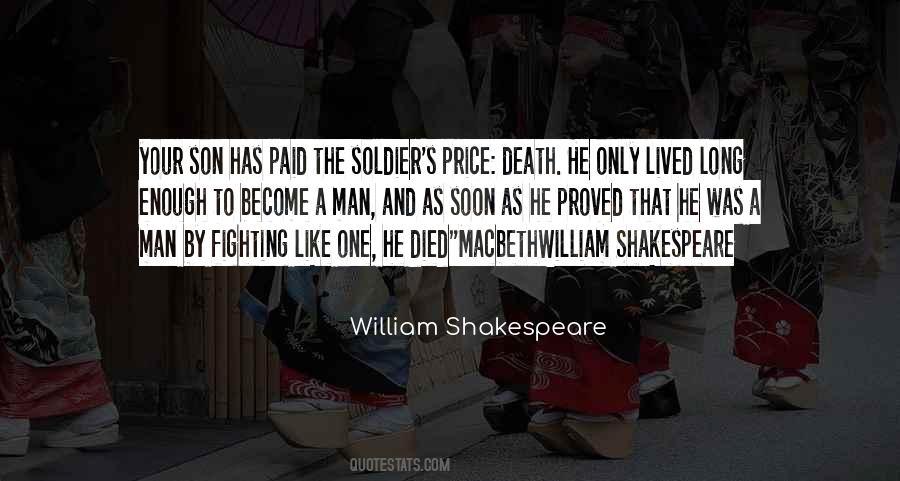 Sayings About Death Of A Soldier #1008994