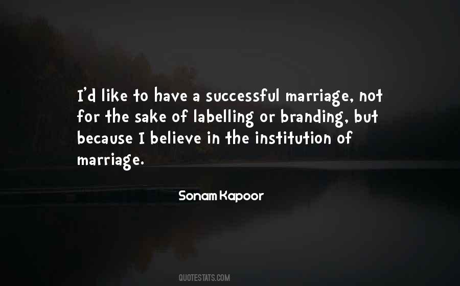 Sayings About A Successful Marriage #1443022