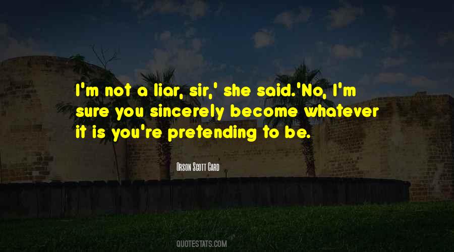 Quotes About Pretending #1363764