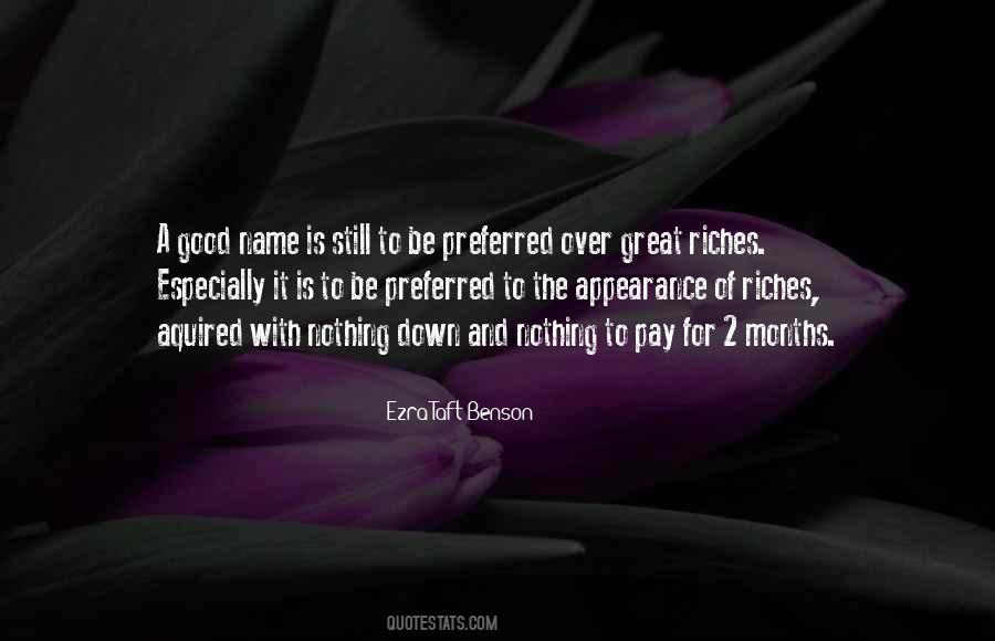 Sayings About A Good Name #1003807