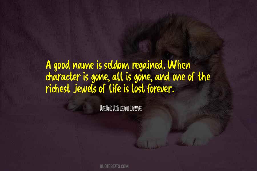 Sayings About A Good Name #1026962