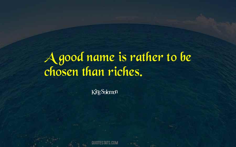 Sayings About A Good Name #1766526