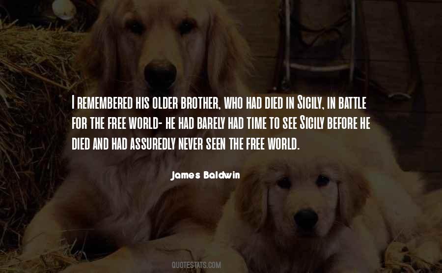 Sayings About A Brother Who Died #964441