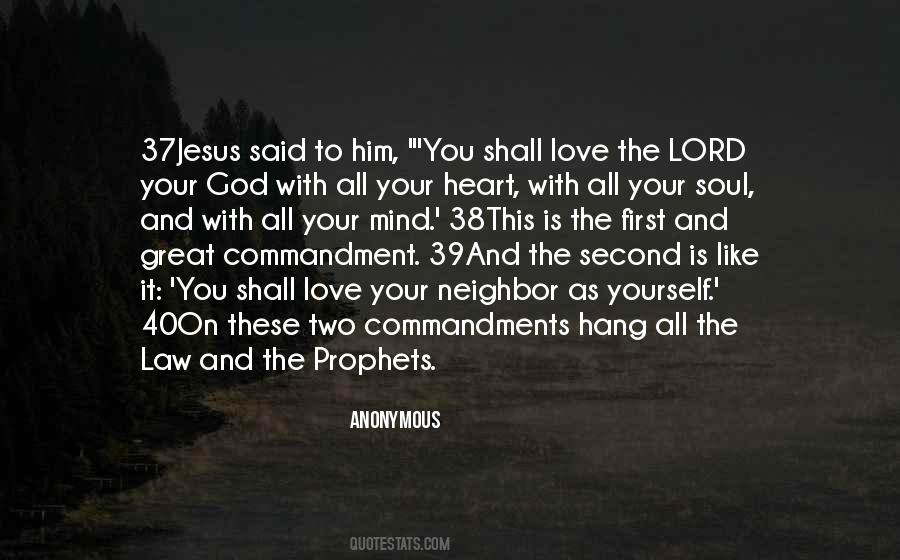 Sayings About The First Commandment #1113162