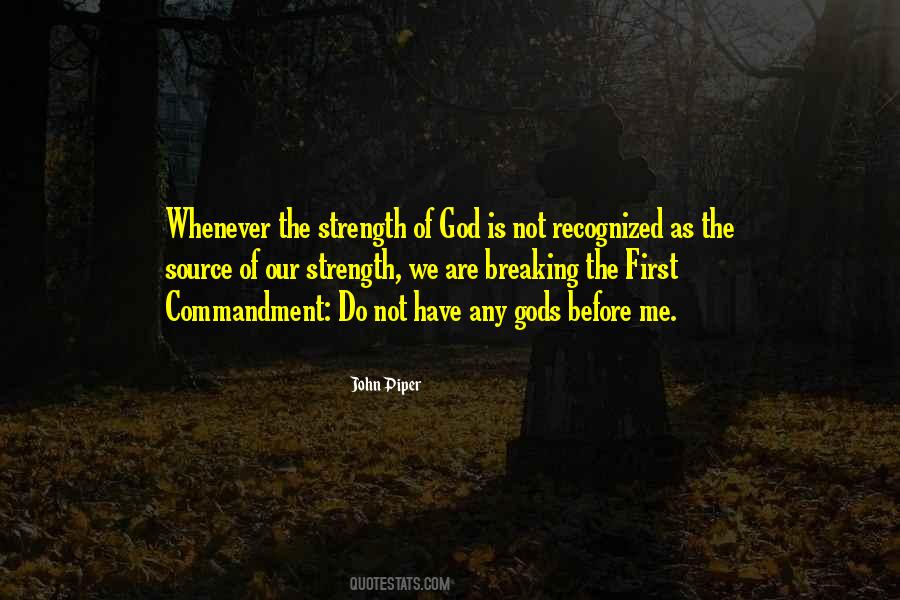 Sayings About The First Commandment #1253975