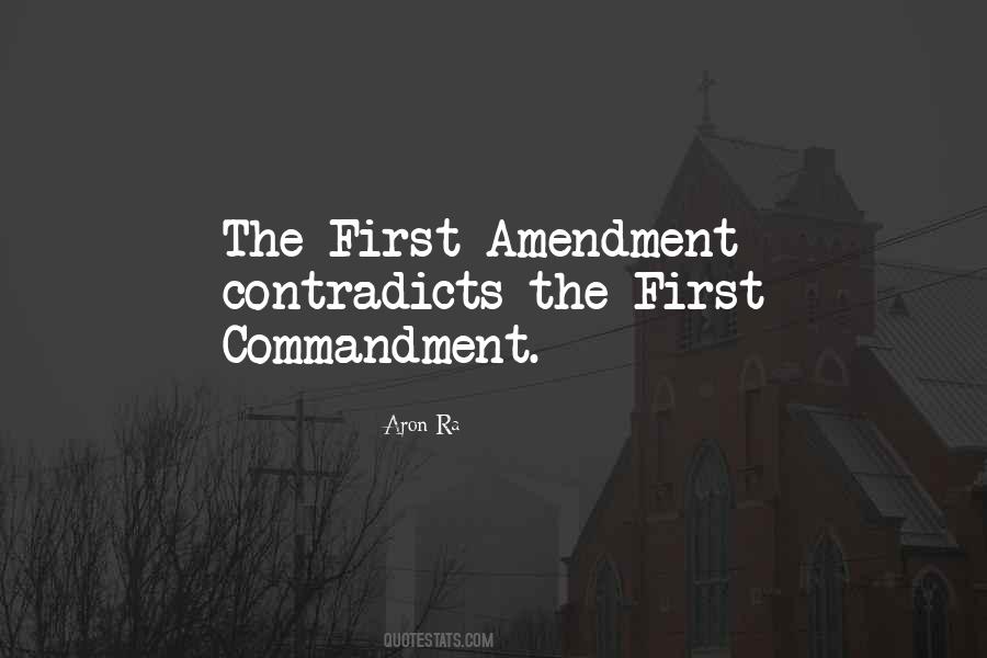 Sayings About The First Commandment #437112