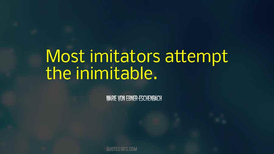 Quotes About Imitators #27729