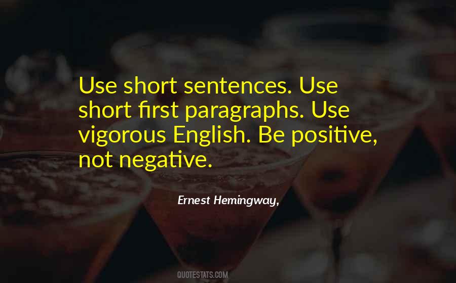 Sayings About Not Being Negative #1317765
